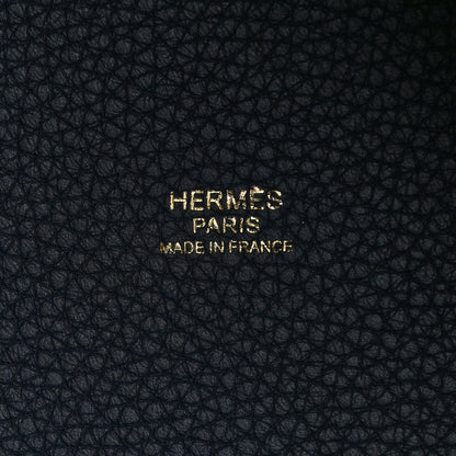 Hermes Taurillon Clemence Picotin Lock 18 PM Bleu Nuit 6 of 10