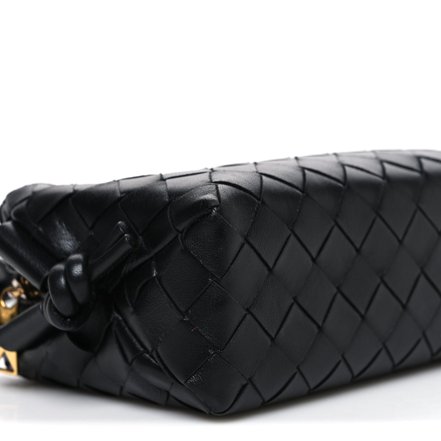 Nappa Intrecciato Mini Loop Camera Bag Black