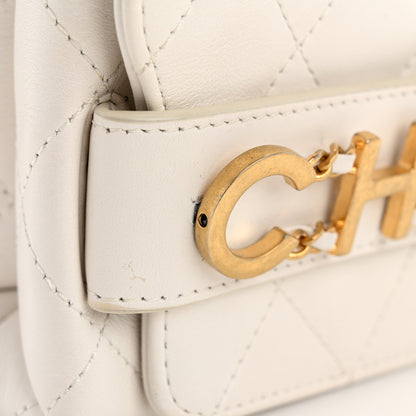 Chanel Calfskin Quilted Small Enchained Flap White 11 of 12