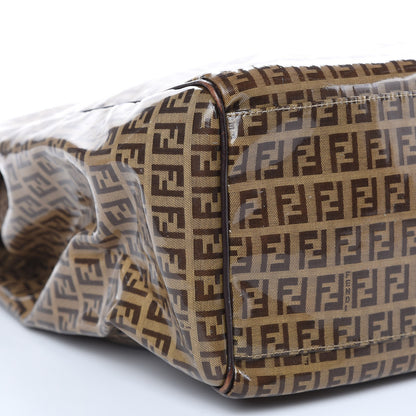 Fendi Vinyl Zucchino Large Tote Tobacco 8 of 16