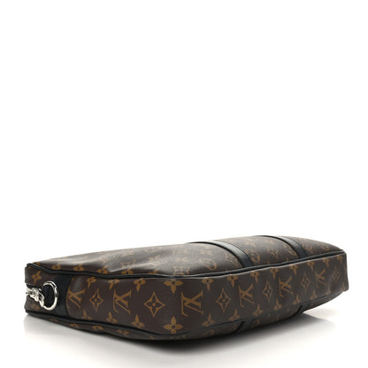 Louis Vuitton Monogram Macassar Porte Documents Voyage Soft Briefcase 4 of 8