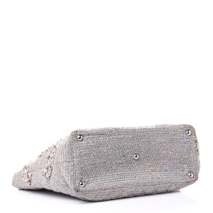 Chanel Tweed Quilted Cambon Tote Grey 3 of 5