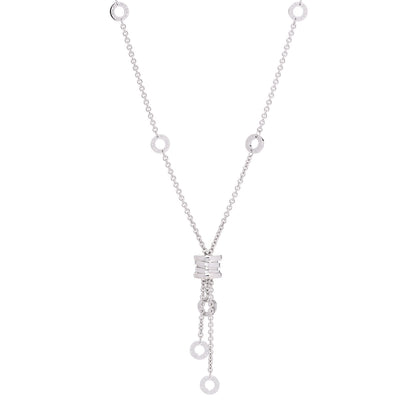 Bulgari 18K White Gold B.Zero1 Lavalier Necklace 1 of 6