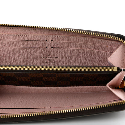 Louis Vuitton Damier Ebene Clemence Wallet Rose Ballerine 5 of 7