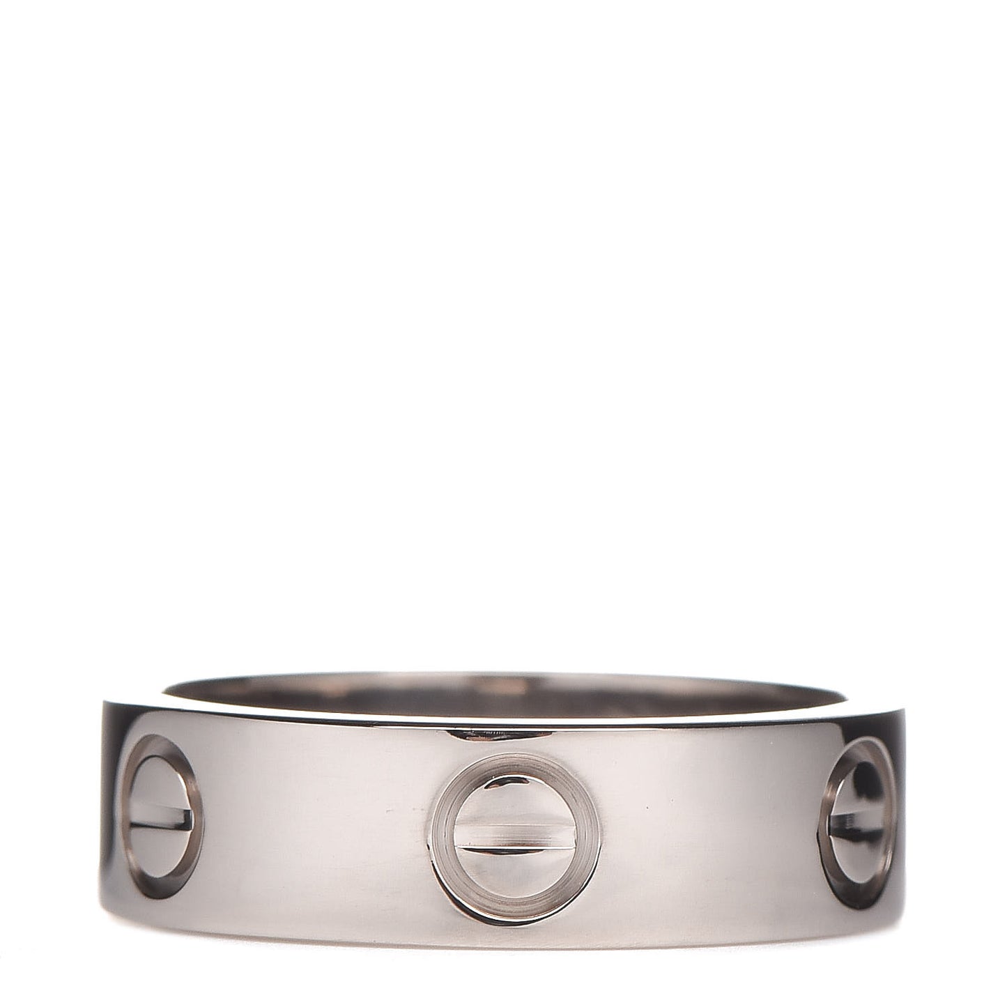 18K White Gold 5.5mm LOVE Ring 53 6.25