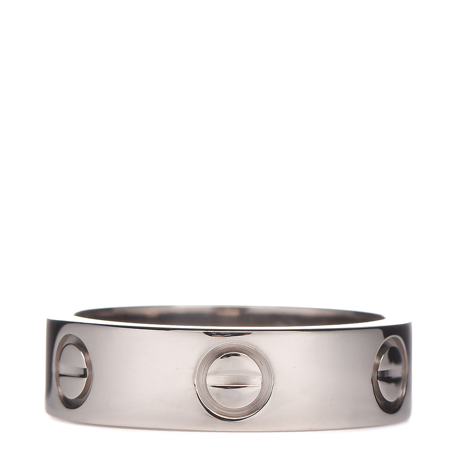 Cartier 18K White Gold 5.5mm LOVE Ring 53 6.25 3 of 4