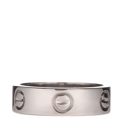 Cartier 18K White Gold 5.5mm LOVE Ring 53 6.25 3 of 4
