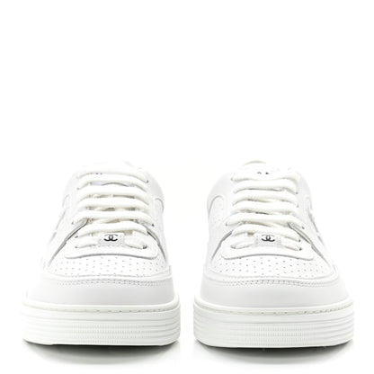 Chanel Calfskin CC Womens Sneakers 36 White 2 of 8