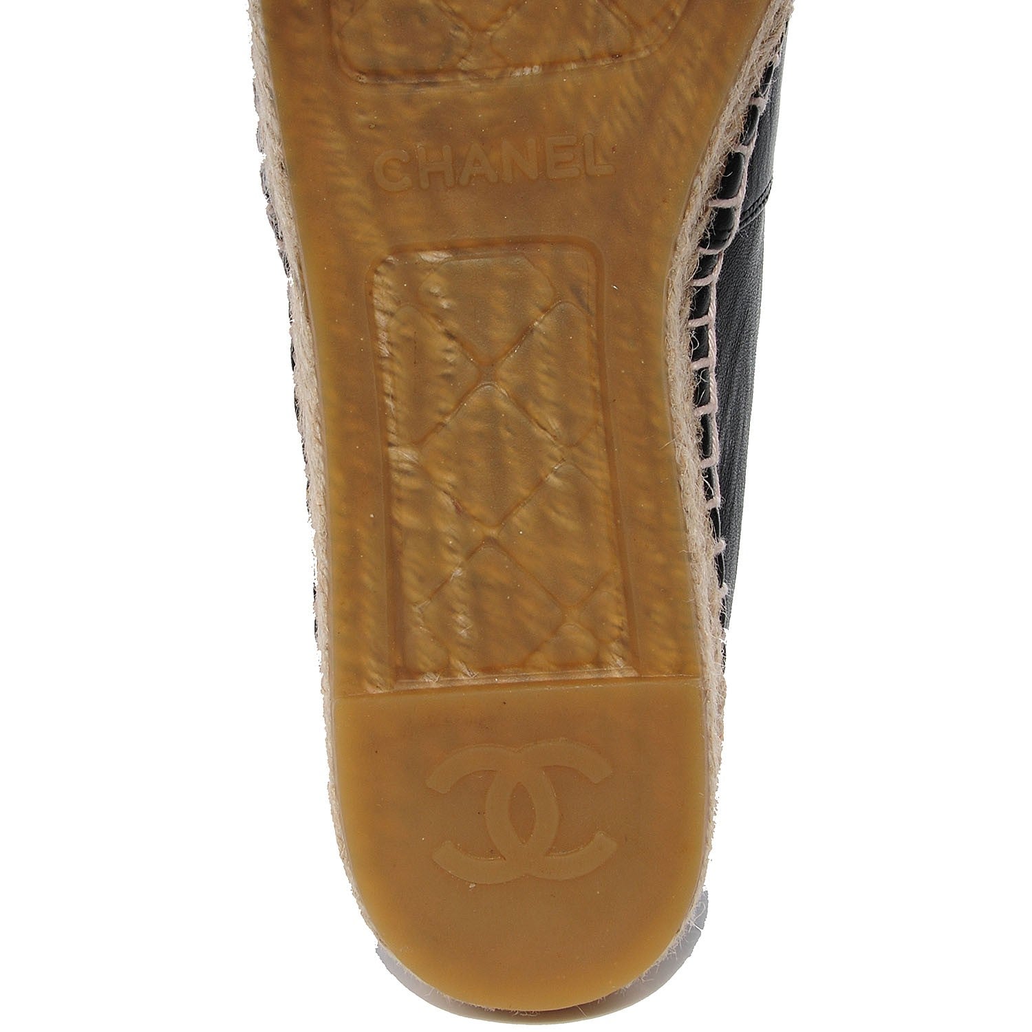 Chanel Lambskin CC Espadrilles 39 Black 7 of 9