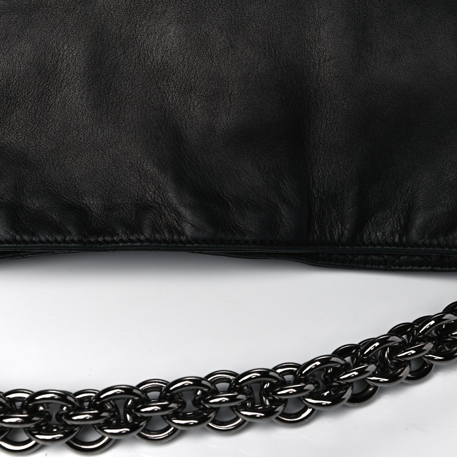 Chanel Lambskin Large Soft and Chain Hobo Black 12 of 12