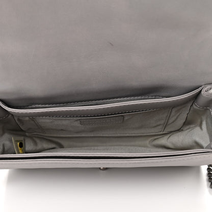 Chanel Calfskin Medium Boy Reverso Flap Light Grey 5 of 12