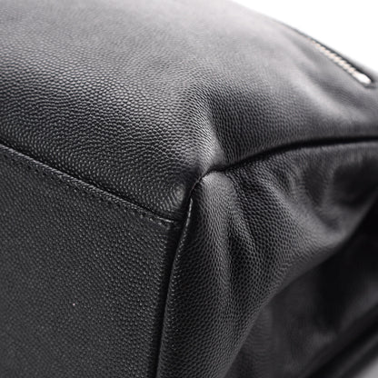 Saint Laurent Grain De Poudre Medium West Hollywood Monogram Fold-Over Black 13 of 16