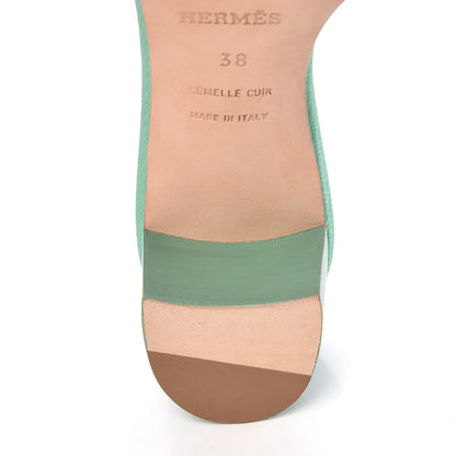 Hermes Epsom Oasis Sandals 38 Malachite 11 of 11