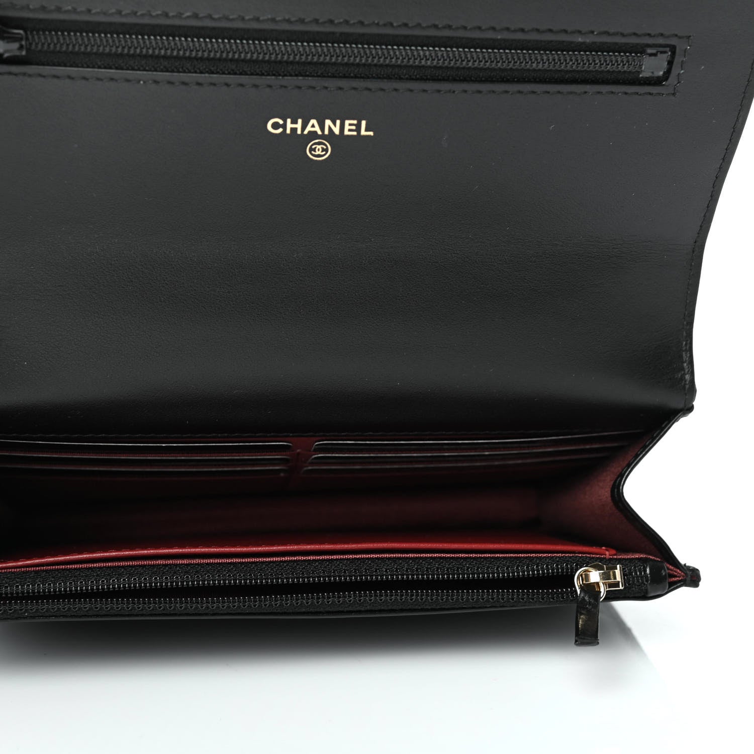 Chanel Calfskin Quilted Perfect Fit Wallet On Chain WOC Black 4 of 4