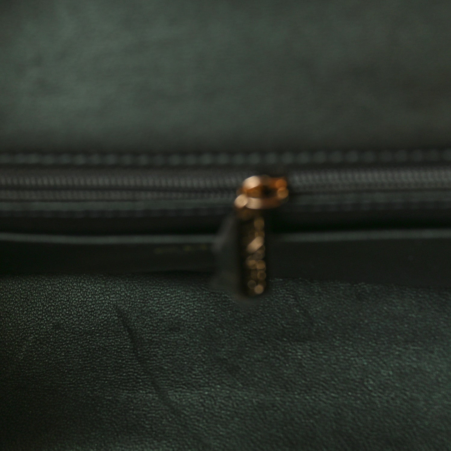 Chanel Iridescent Lambskin Quilted Mini Top Handle Rectangular Flap Dark Green 6 of 10