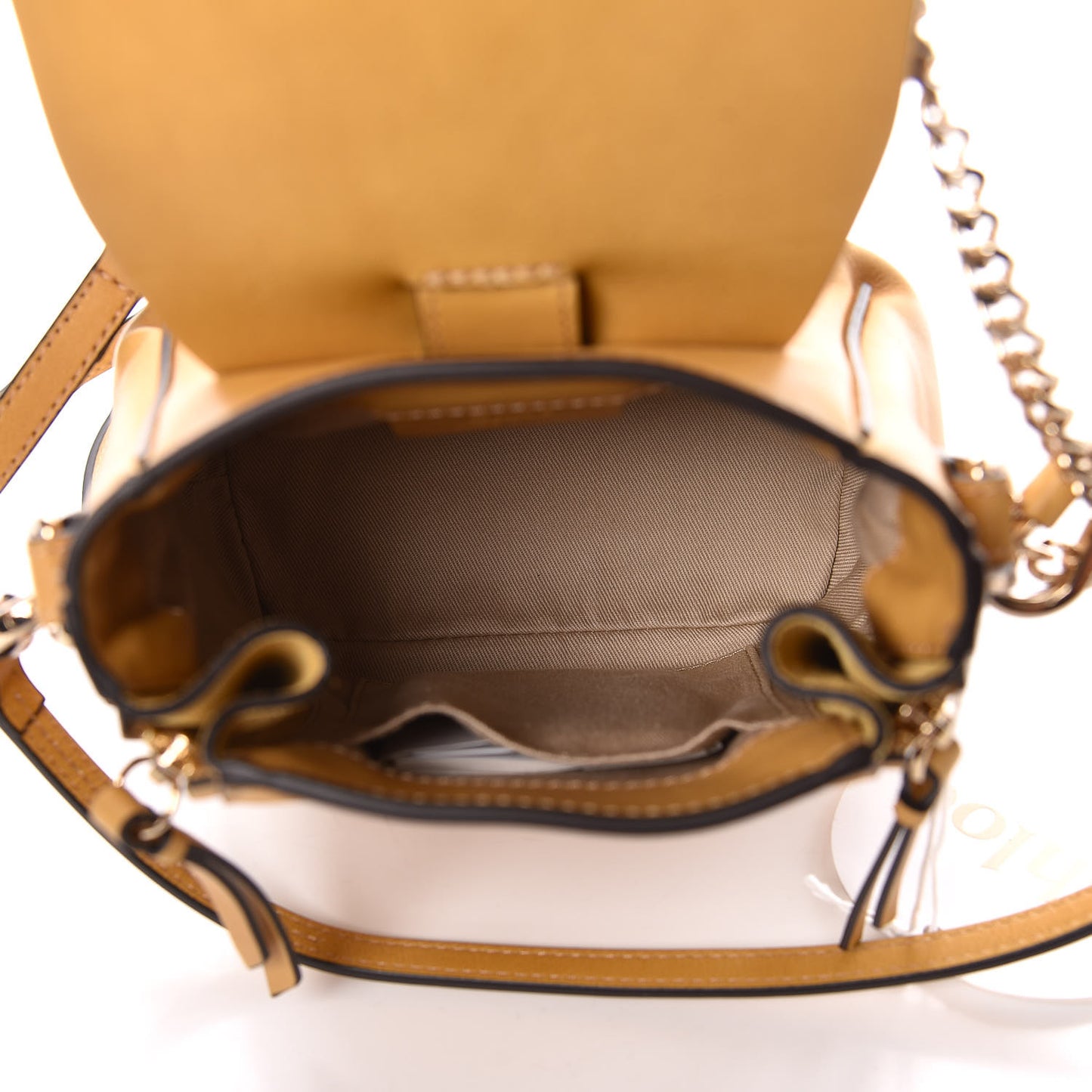 Suede Calfskin Mini Faye Backpack Dusty Yellow