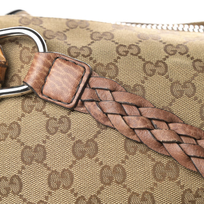 Gucci Monogram Large Bamboo Bar Tassel Shoulder Bag Brown 13 of 13