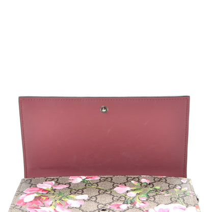 Gucci GG Supreme Monogram Blooms Chain Wallet Beige Multicolor Dry Rose 8 of 8