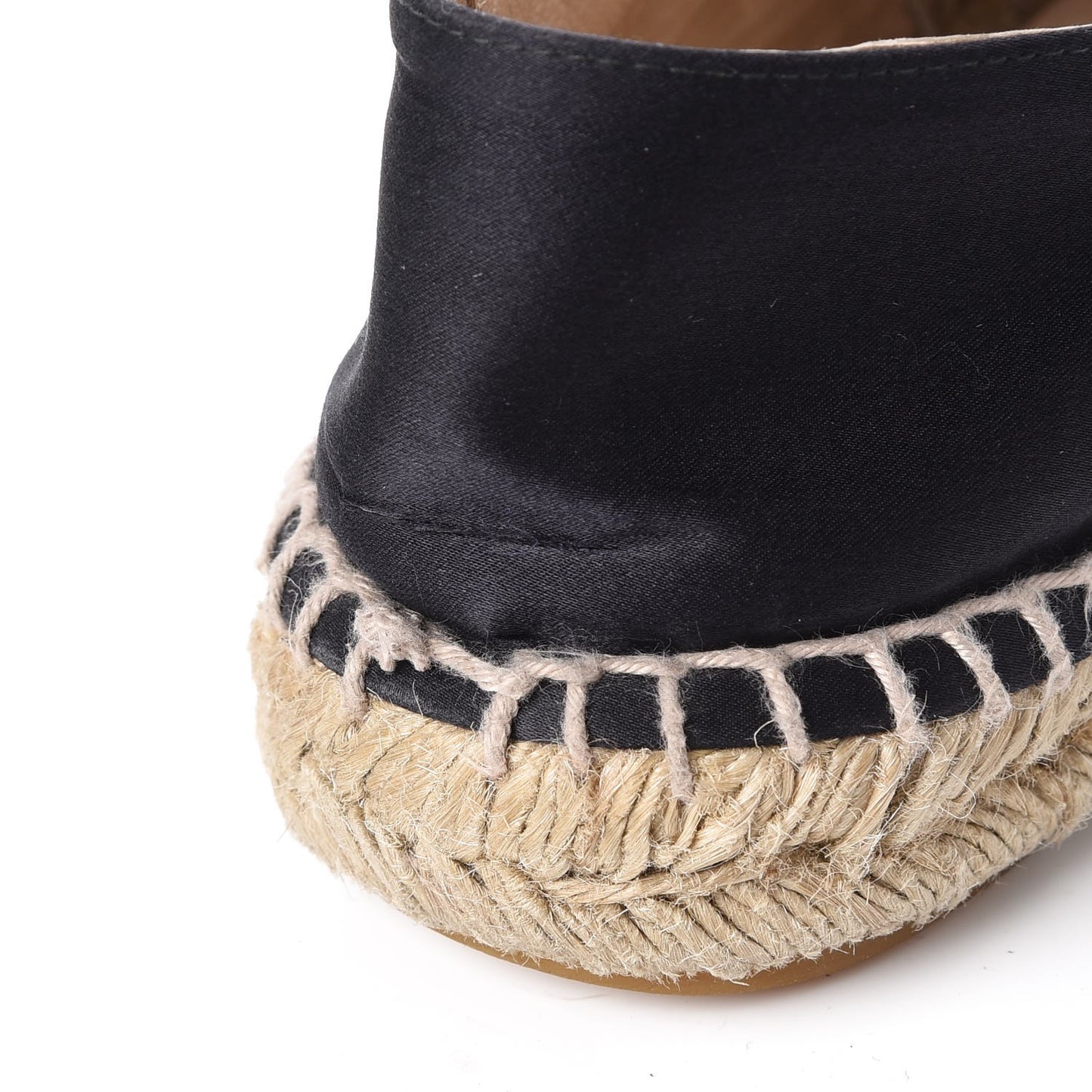 Satin CC Espadrilles 41 Black