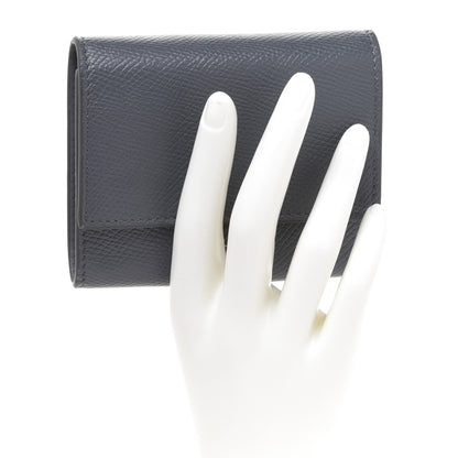 Celine Grained Calfskin Small Tri-Fold Wallet Grey 2 of 7