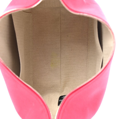 Hermes Canvas Large Bride-A-Brac Pouch Hibiscus 5 of 7