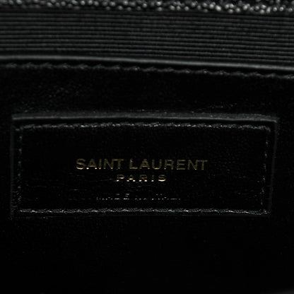 Saint Laurent Grain De Poudre Medium Classic Monogram Kate Satchel Black 7 of 7
