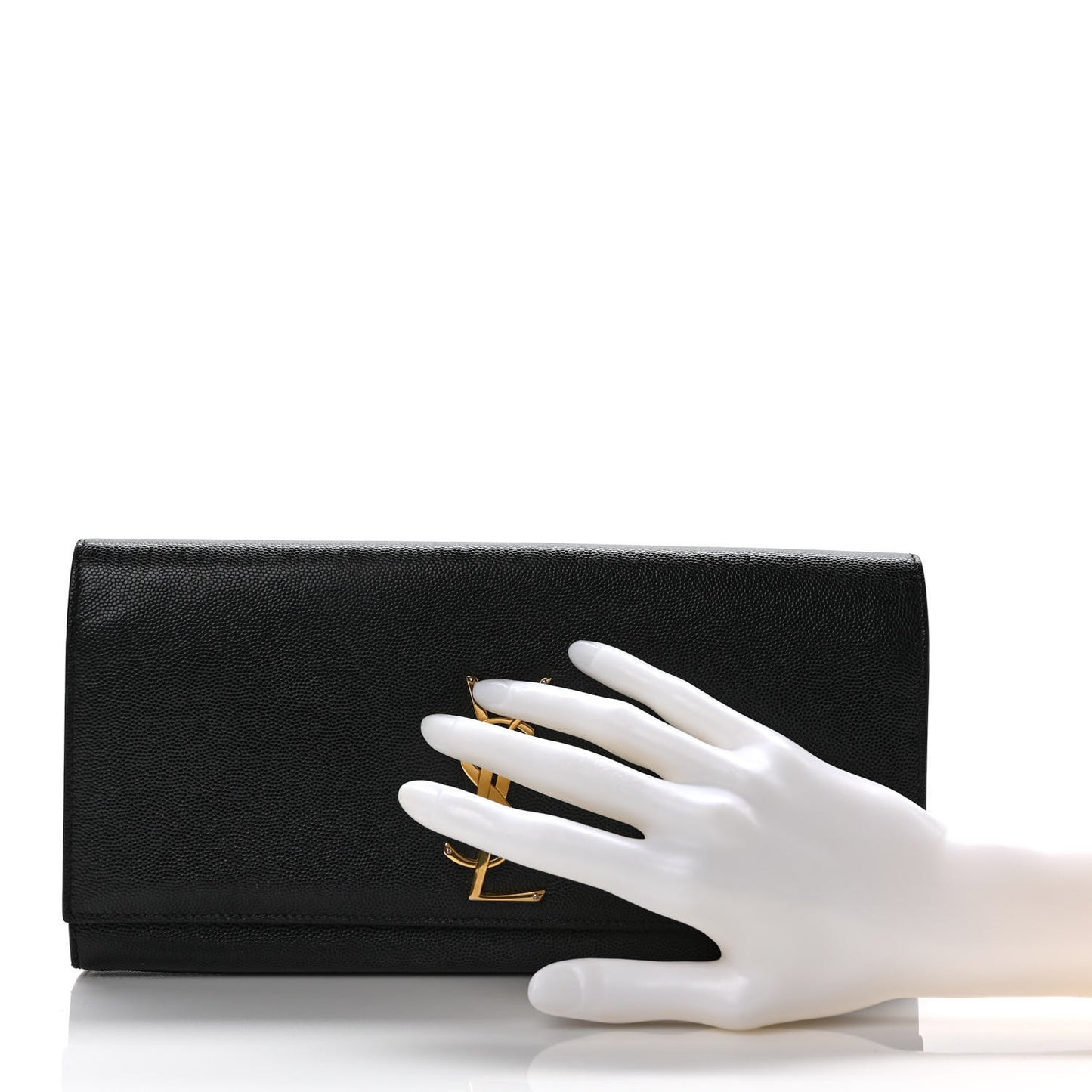 Grain De Poudre Monogram Cassandre Clutch Black