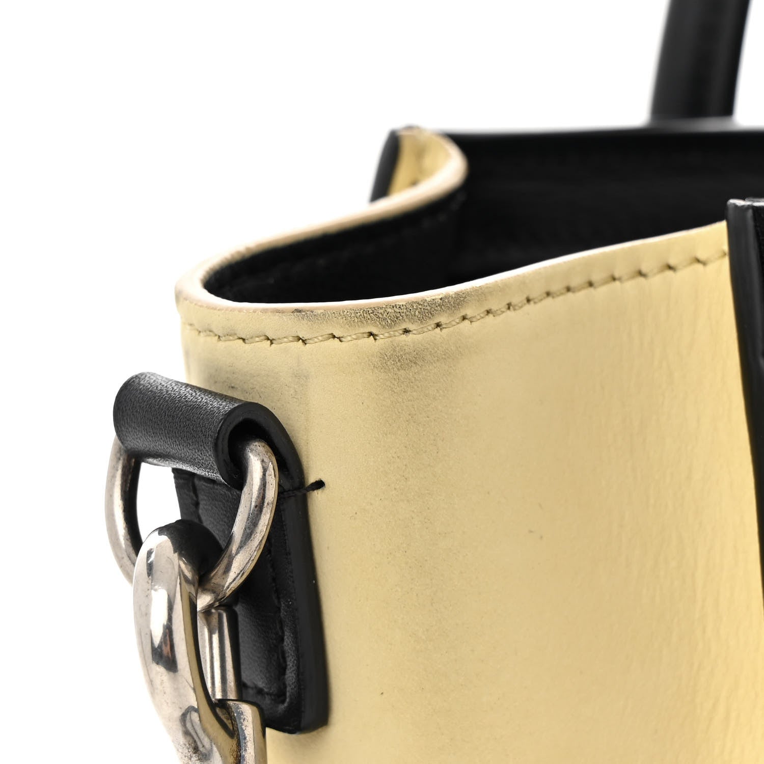 Celine Grained Baby Calfskin Nubuck Nano Tri-Color Luggage White 10 of 10