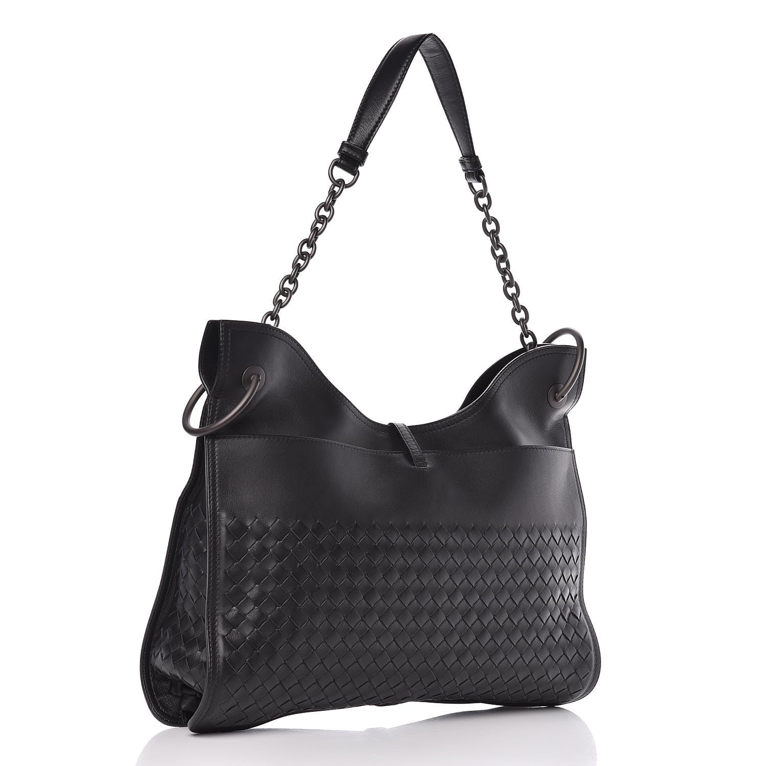Bottega Veneta Nappa Intrecciato Beverly '71/'16 Bag Black 3 of 11
