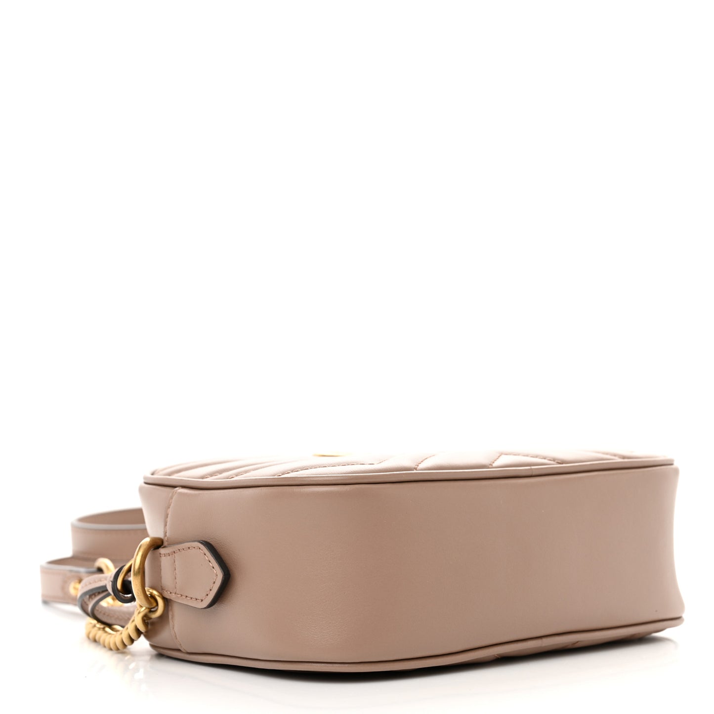 Calfskin Matelasse Mini GG Marmont Chain Shoulder Bag Porcelain Rose