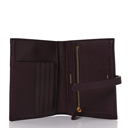 Burberry Grainy Calfskin Monogram Motif Folding Wallet Brown 5 of 9