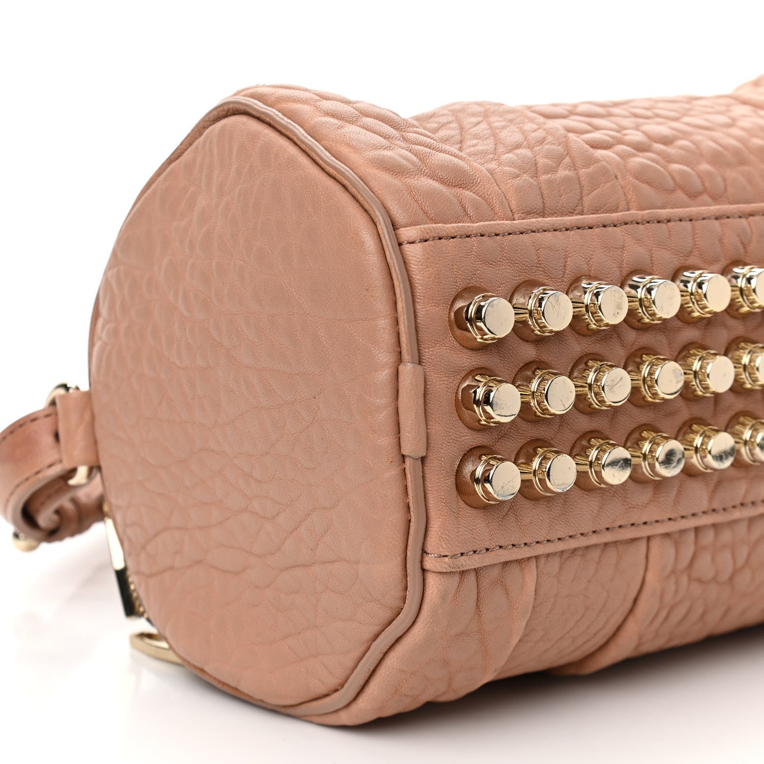 Alexander Wang Pebbled Lambskin Mini Rockie Latte Gold Hardware 8 of 14