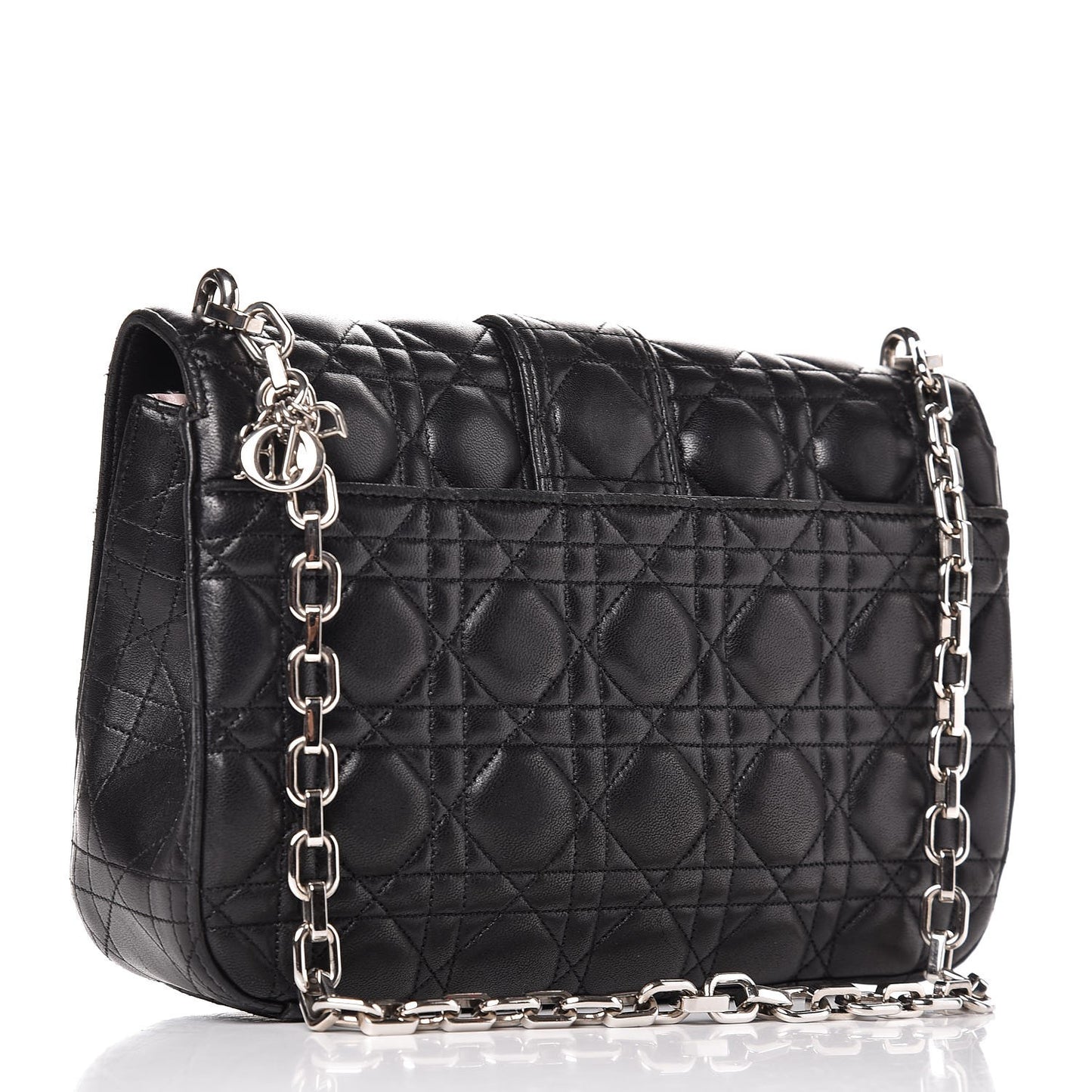 Lambskin Cannage Medium Miss Dior Flap Black