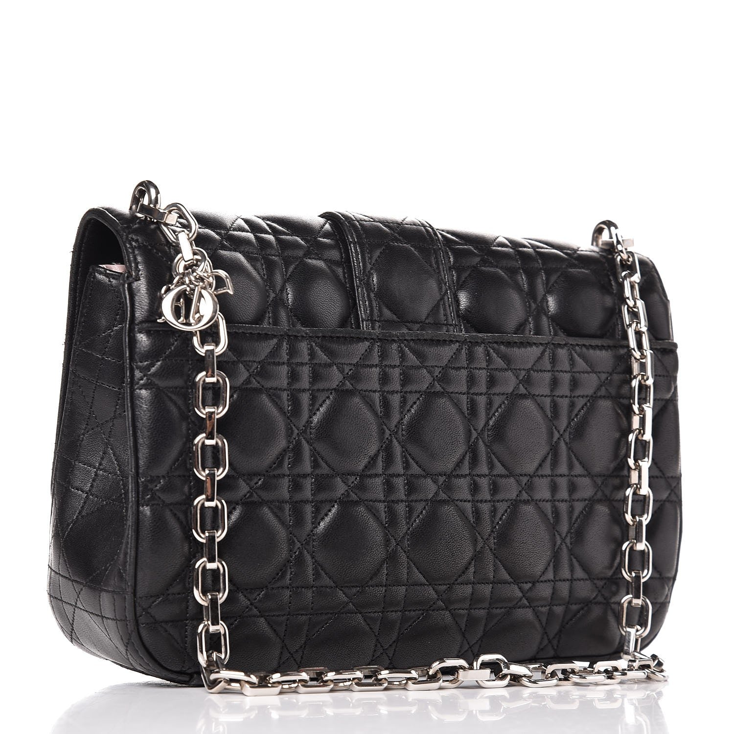 Christian Dior Lambskin Cannage Medium Miss Dior Flap Black 2 of 11