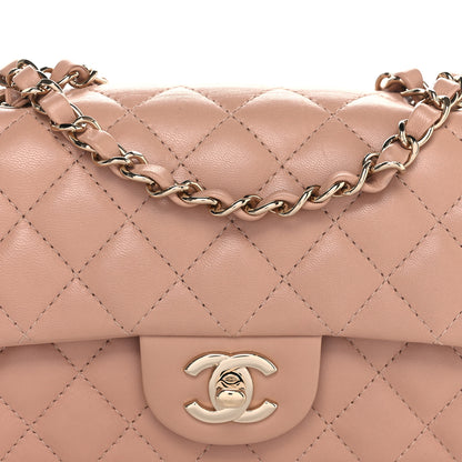 Chanel Lambskin Quilted Mini Rectangular Flap Beige 7 of 10