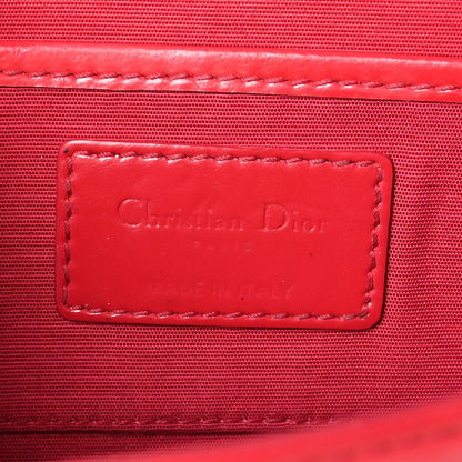 Christian Dior Patent Cannage Lady Dior Convertible Clutch Red 6 of 12