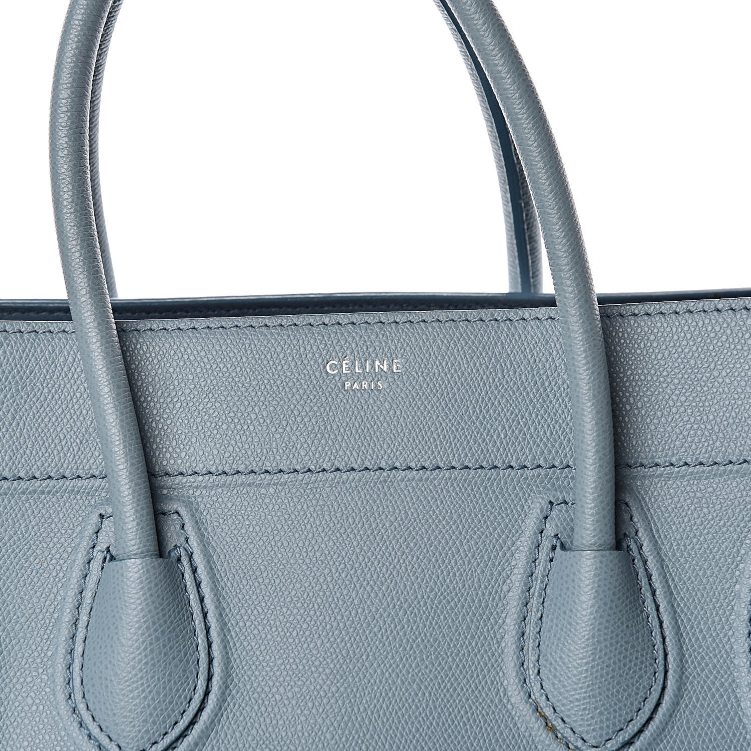 Celine Grained Calfskin Medium Phantom Luggage Sky Blue 8 of 10