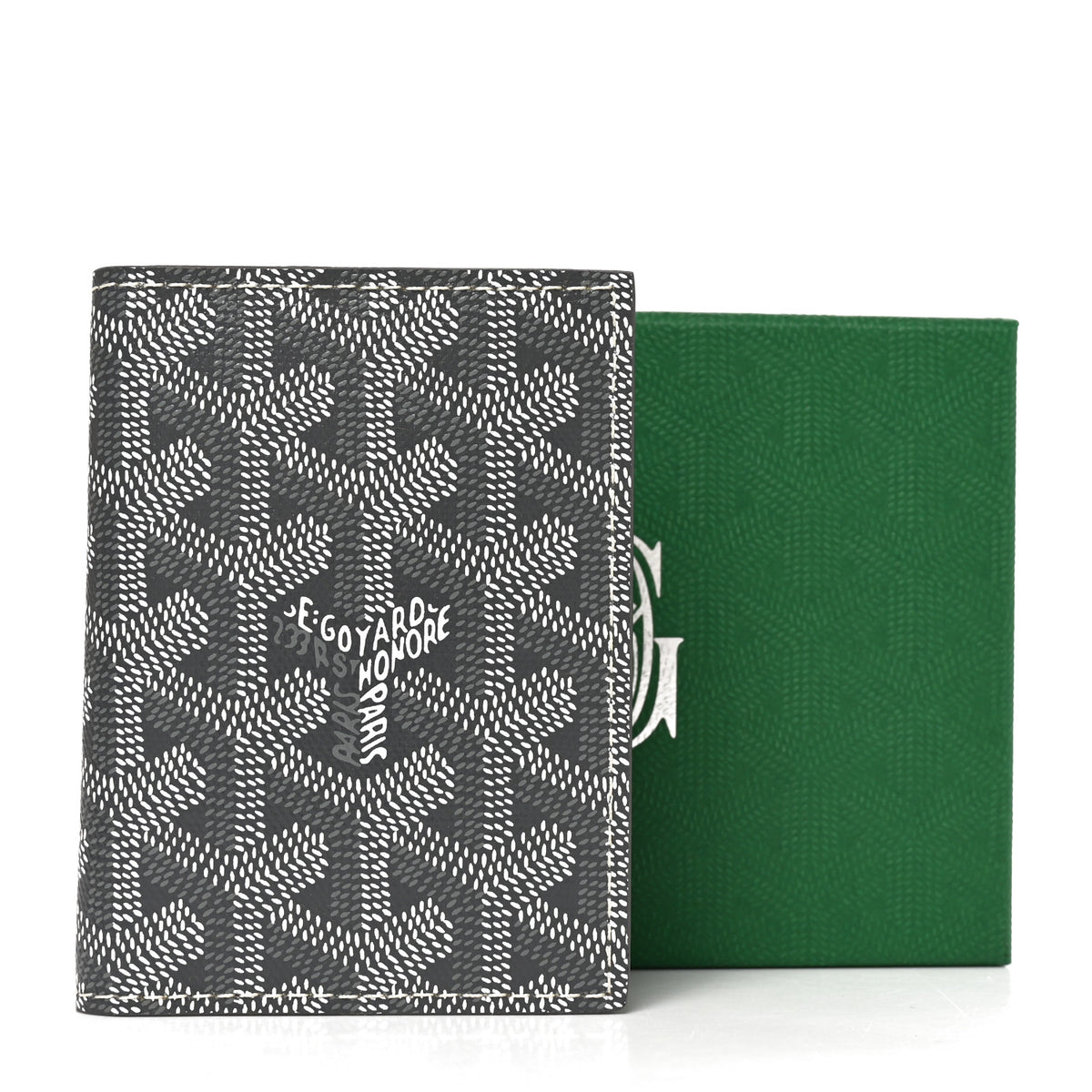 Goyard Goyardine Saint Marc Folding Card Case Grey 7 of 7