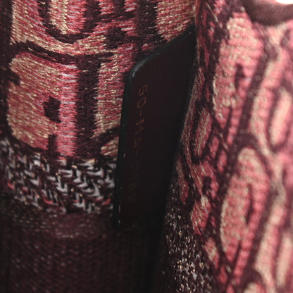 Christian Dior Oblique Mini Book Tote Burgundy Multicolor 7 of 16