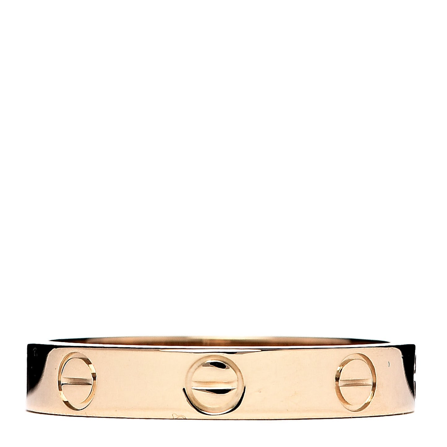 18K Yellow Gold 3.5mm LOVE Wedding Band Ring 55 7.25