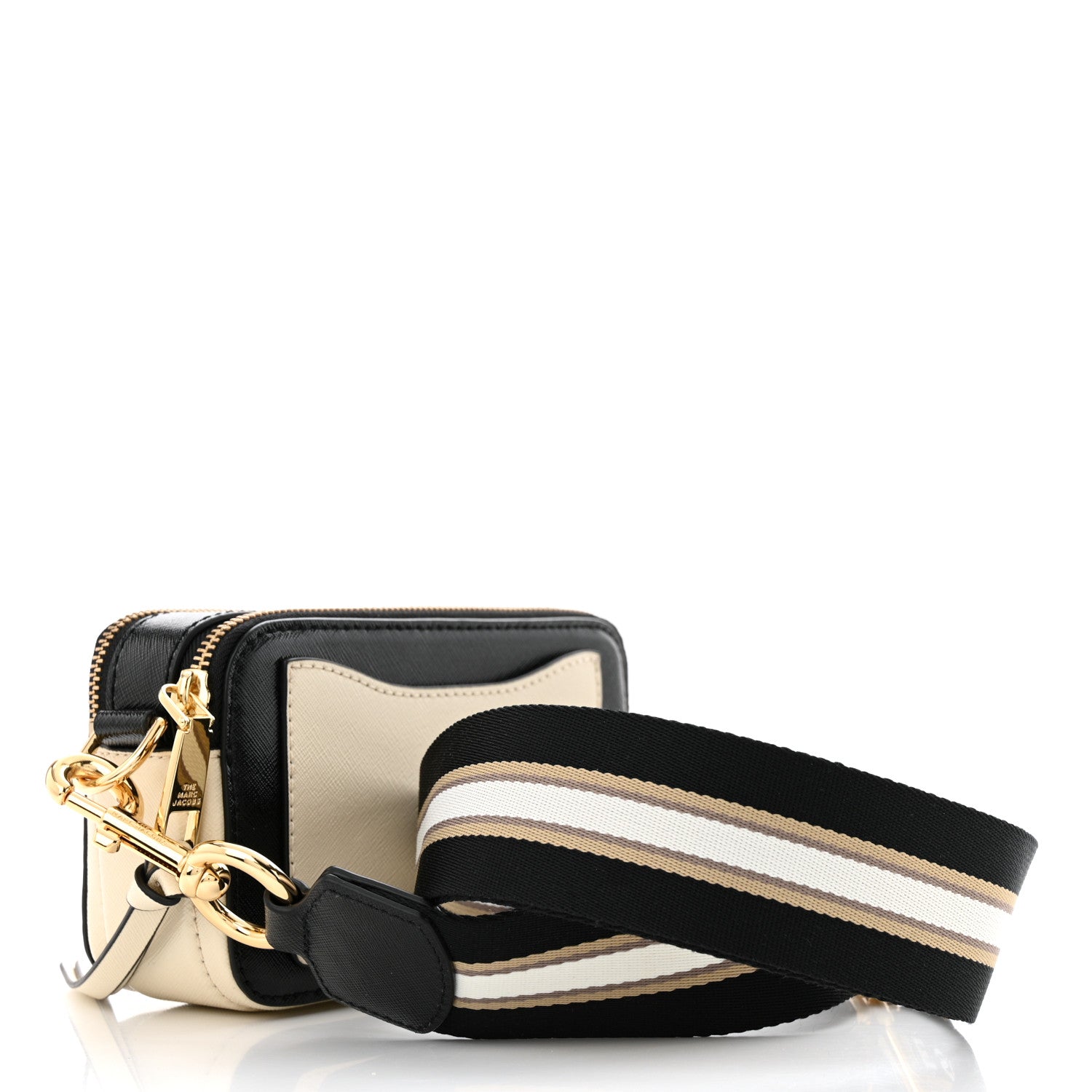 Marc Jacobs Saffiano Small Snapshot Camera Bag New Cloud White Multicolor 4 of 12