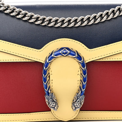 Gucci Azalea Calfskin Enamel Small Dionysus Shoulder Bag New Cherry Red Blue Agata Butter Electric Blue 8 of 10