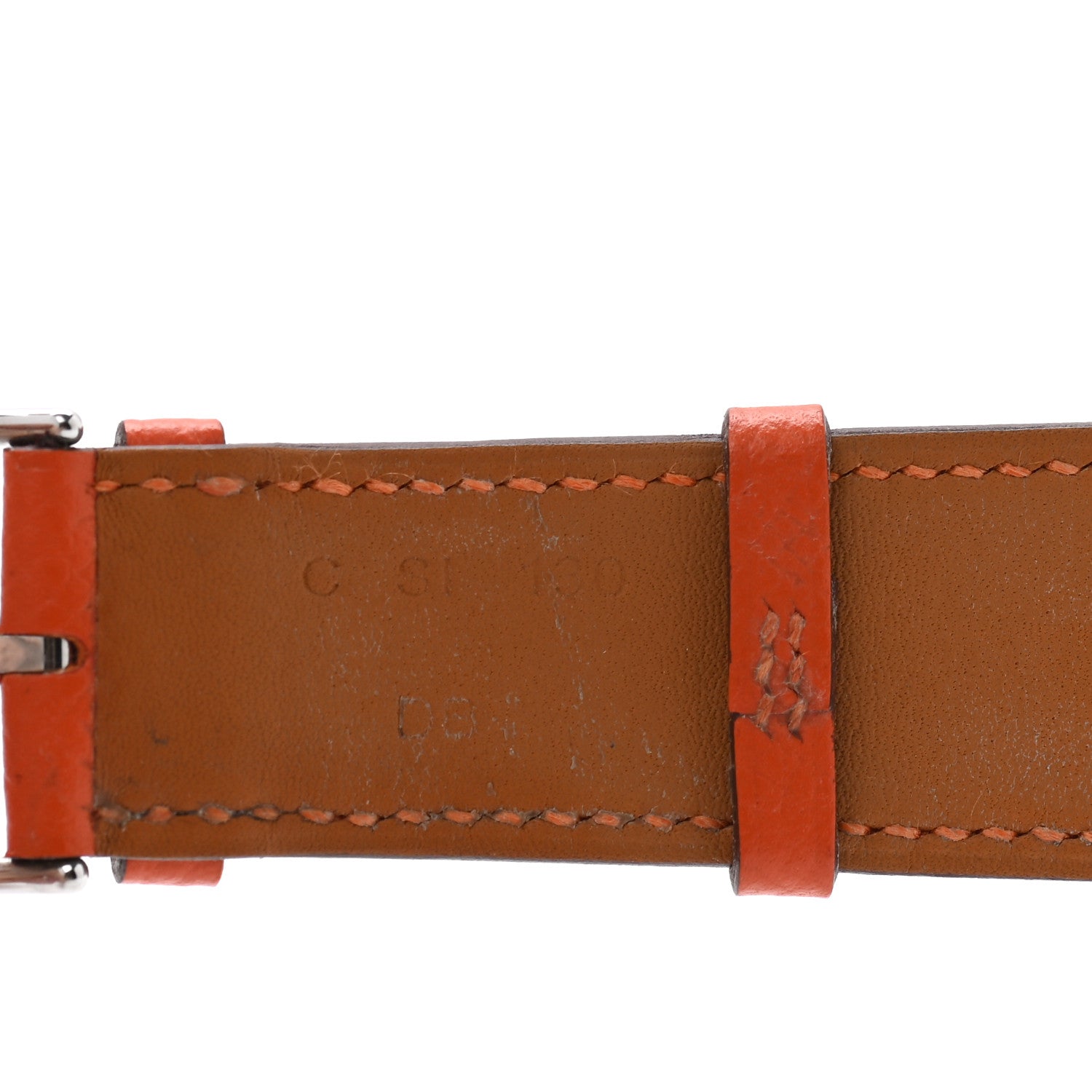 Hermes Epsom 44mm Apple Watch Single Tour Band Feu 4 of 4