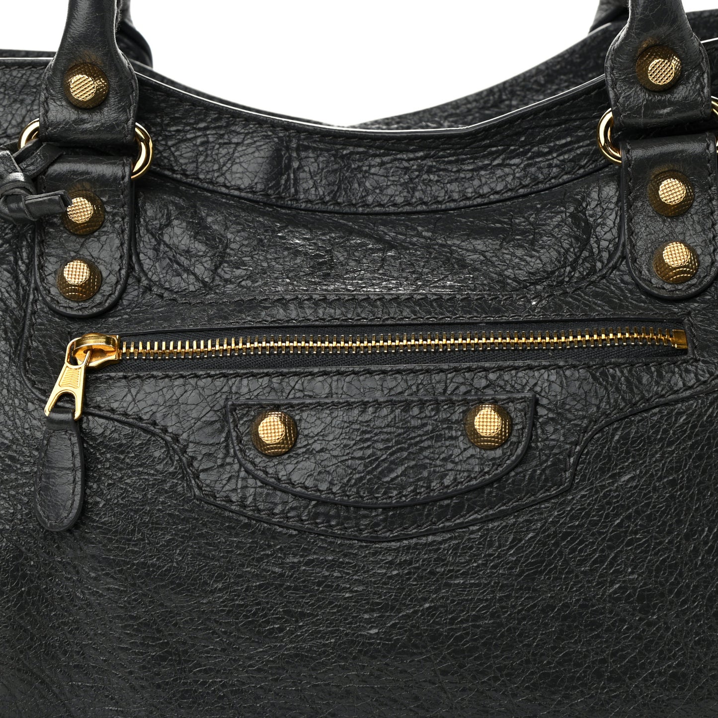 Agneau Giant 12 Gold Hardware City Gris Fossile