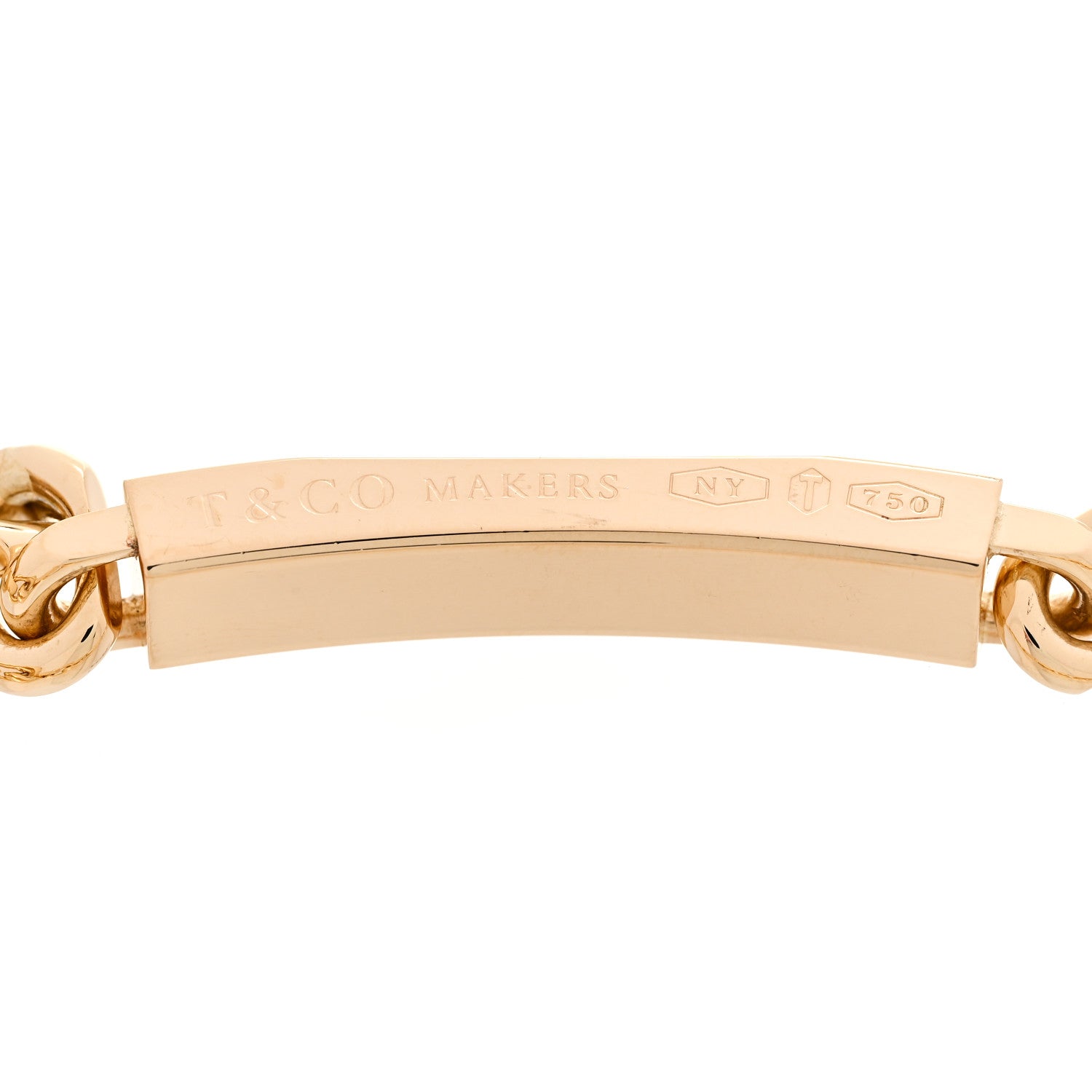 Tiffany 18K Yellow Gold 1837 Makers ID Chain Bracelet 5 of 5
