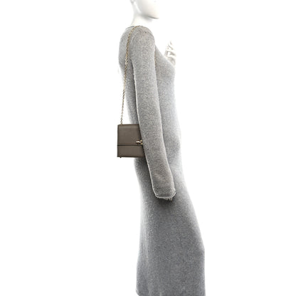 Hermes Chevre Chamkila Mini Verrou Chaine Bag Etoupe 2 of 12
