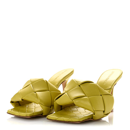 Bottega Veneta Nappa Maxi Intrecciato Lido 90mm Mule Sandals 35 Acid 4 of 9