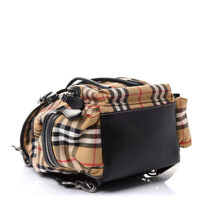 Burberry Vintage Check Small Rucksack Backpack Antique Yellow 4 of 11