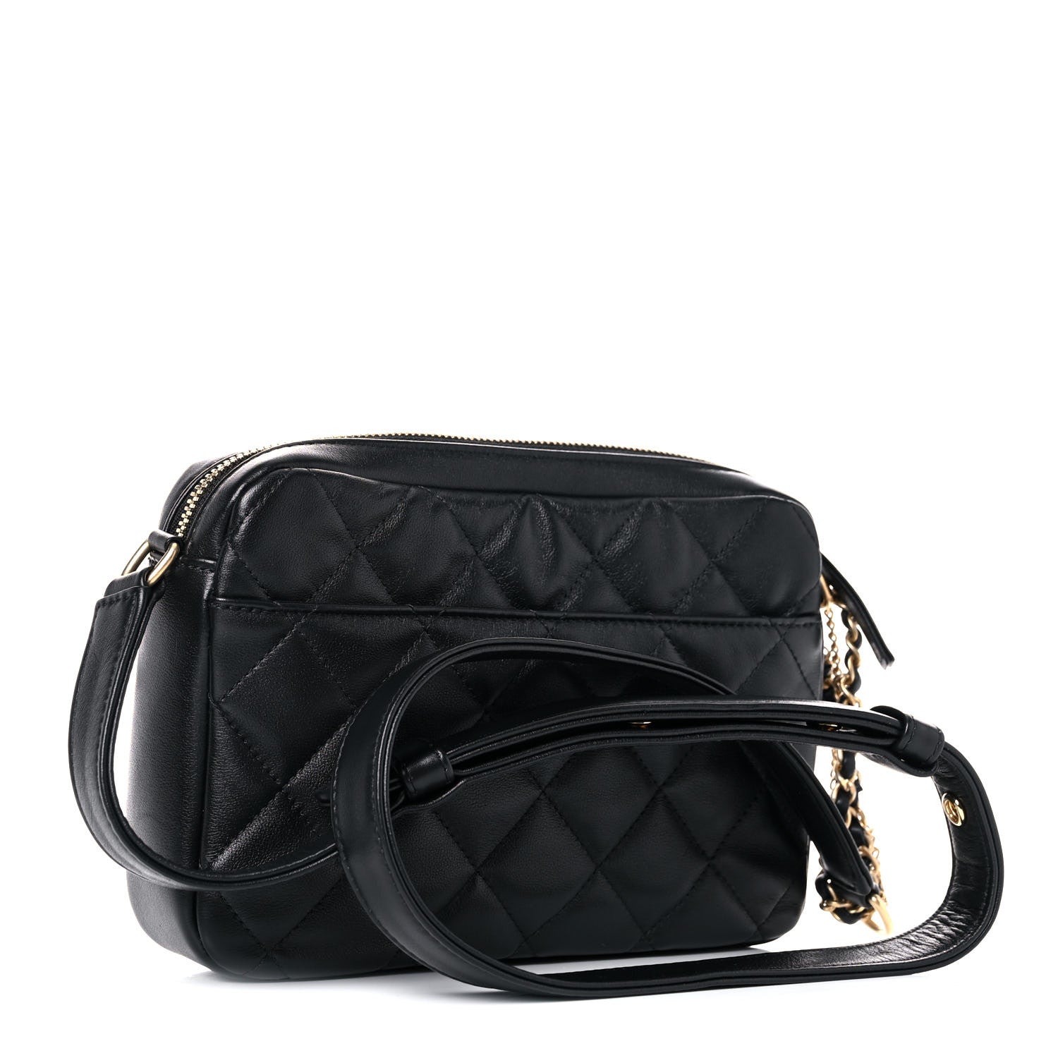 Chanel Calfskin Quilted Small Camera Case Black 3 of 11