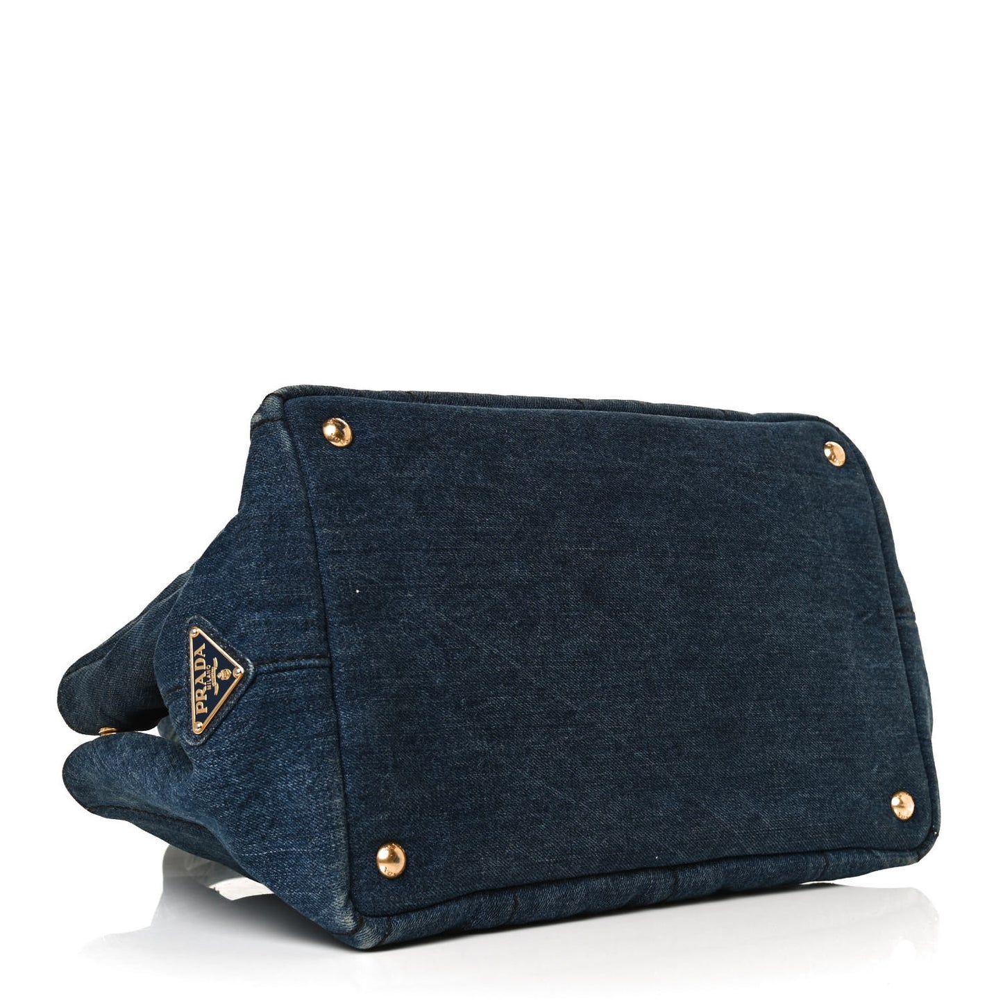Denim Logo Tote Bleu